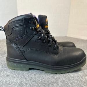 Brahma steel toe work boots womens size 7.5 purple inside only wore once to try